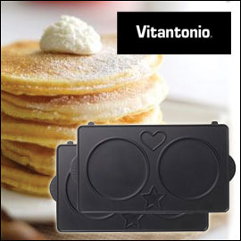 Vitantonio ビタントニオ　パンケーキプレート　ホットサンドベーカーで朝食にも大活躍のパンケーキが作れる！
