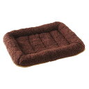 【ペットあったか用品】 マルカン アルパカ風ベッド L チョコ
