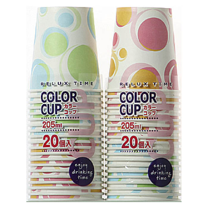 シンワ カラーアソートカップ 205ml20Pの画像
