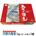天使の海老 1kg ( 30尾~40尾 ) 1箱( 天使の海老 世界最高 海老 高級 エビ 刺身 えび シュリンプ 究極の刺身 )