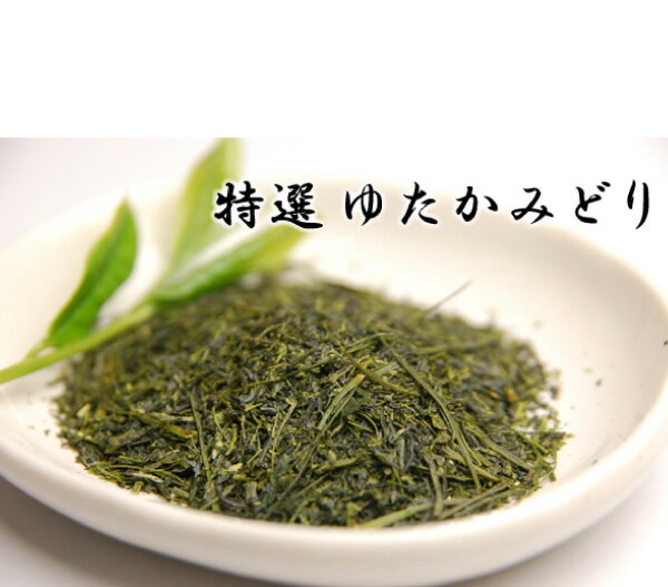 【3本から宅配便送料無料】鹿児島新茶　特撰ゆたかみどり100g　豊かなコクと甘み、深い緑に独特の香りが特徴の日本茶品種。鹿児島産100％のお茶はギフトセット・贈り物にも最適。水出し・氷出しもおいしい！