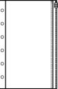 Davinci システム手帳リフィル　ミニ6穴サイズ ファスナーポケット（ダヴィンチ/ダビンチ/レフィル/リファイル）