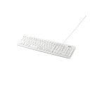 バッファロー 有線スタンダードキーボード ホワイト BSKBU18WH (1個)
