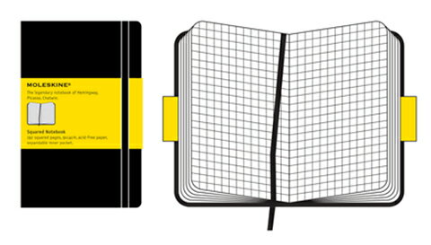 MOLESKINE SQUARED　NOTEBOOK　L 方眼ノート　ラージ（モレスキン/モールスキン/ノート）【メール便なら送料160円】【人気！おすすめ！】