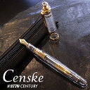 【神戸インク1点プレゼント】NAGASAWA オリジナル万年筆 スケルトン #3776センチュリー Censke センスケ 14金ペン先 (ナガサワ/プラチナ万年筆/century/デモンストレーター/透明万年筆)