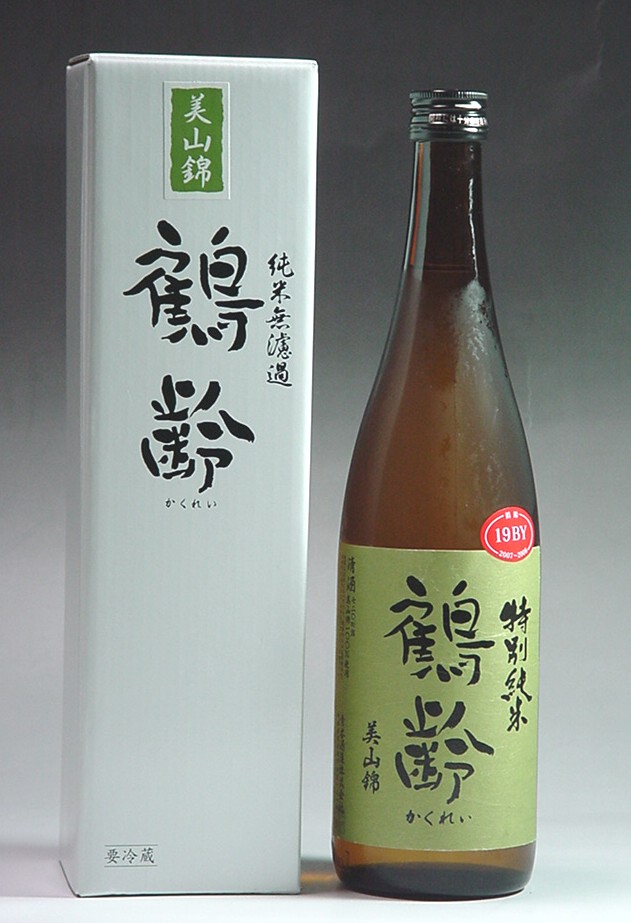 鶴齢特別純米美山錦55%精米無濾過生原酒720ML（化粧箱入り）