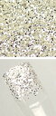 nail for allオリジナルのパールパウダーとグリッター♪グリッター ムーンシルバー 0.5mm 1g