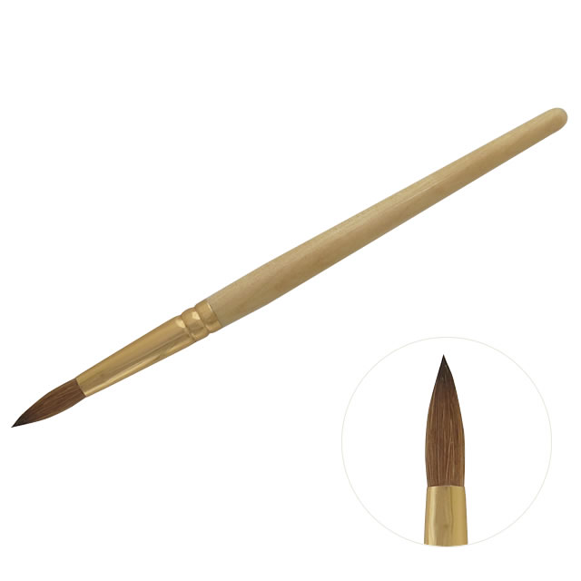 スカルプ用コリンスキー筆 #6 オーバル (メール便でも可)スマイルラインがすごく作りやすいと好評♪