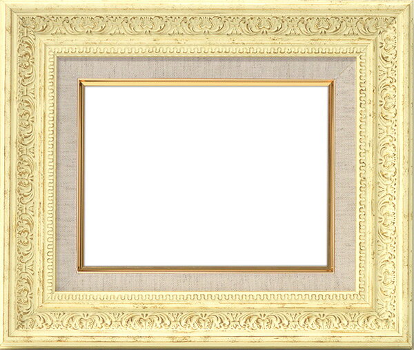 油絵用額縁 8203/ホワイト P10(530×410mm) ☆前面アクリル仕様☆ 【dras-25】 油絵用額縁 8203/ホワイト P10(530×410mm) ☆前面アクリル仕様☆ 【dras-25】