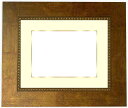 【送料無料】写真用額縁 HQ805/ゴールド 写真全紙(560×457mm)専用【写真額】☆前面ガラス仕様☆マット付き(金色細縁付き)【写真額縁】【絵画/壁掛け/インテリア/玄関/アートフレーム】