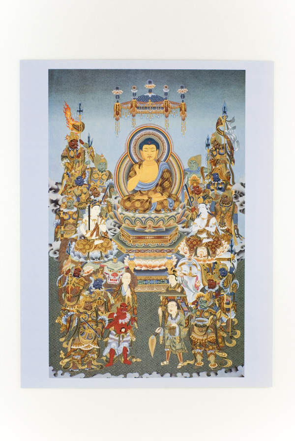 仏画ポスター 釈迦と十六善神
