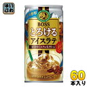 サントリー BOSS ボス とろけるアイスラテ 185g 缶(VD用) 60本 (30本入×2 まとめ買い)〔缶コーヒー Suntory カフェラテ 生クリーム入〕