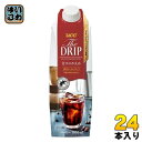 UCC THE DRIP 甘さひかえめ 1000ml 紙パック 24本 (12本入×2 まとめ買い) 〔コーヒー〕