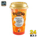 和歌山産業 フルージーブラッドオレンジ+みかん 225gカップ 24本 (12本入×2 まとめ買い)〔果汁飲料〕