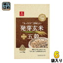 はくばく もっちり美味しい 発芽玄米+五穀 1000g 6袋入〔玄米〕