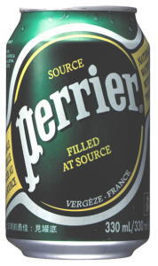 ペリエ　330ml缶　24本入〔Perrier〕