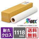 【送料無料】 インクジェットロール紙 高発色耐久クロス 1118mm×20M 彩dex300 HS010C/300-44 セーレン 彩dex 耐久クロス 屋外 耐水 ロール紙 大判インクジェット用紙 大判ロール紙 プロッター用紙 EPSON エプソン Canon キヤノン 中川製作所 0000-208-HS24