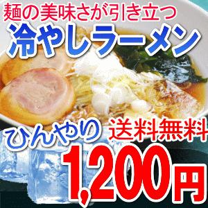 【送料無料】冷やしラーメン4人前☆カキーンと冷えた特製スープで涼しくなる♪まとめ買いでさらにおまけ付き☆彡（一部地域送料別途）