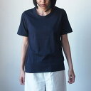 harmonie(アルモニ)オーガニックコットンふんわり天竺無地切り替えTEE