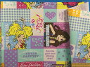 綿プリントオックス生地アイカツスターズ!薄グリン×オフ白...