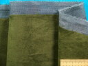 スエード調生地モスグリン