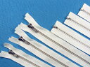 オープンファスナー(70cm)3本セット白