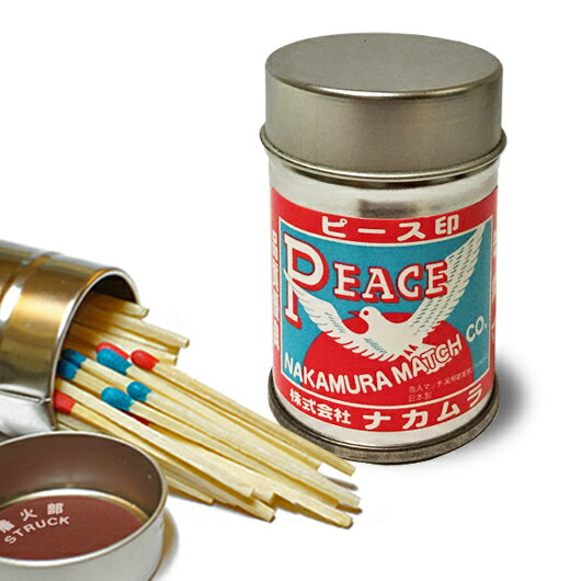 ピース印　アウトドア・スチール缶マッチの画像