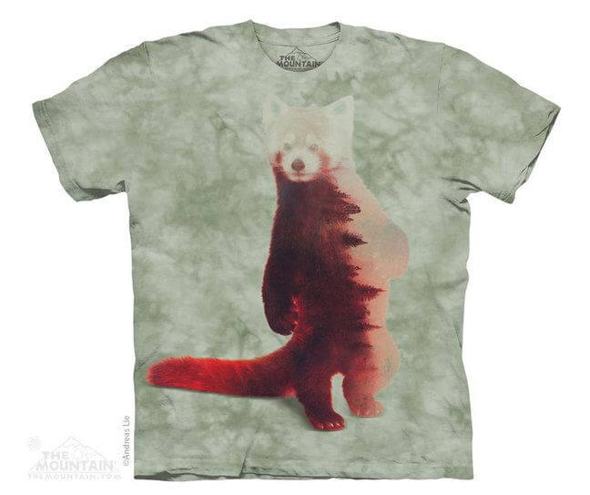 The Mountain Tシャツ Red Panda Forest (レッサーパンダ メンズ 男性用 男女兼用) S-L【輸入品】半袖