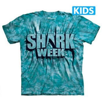 The Mountain Tシャツ Aqua Shark Week (サメ 鮫 Shark キッズ 子供用)【輸入品】半袖