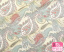 【LIBERTY・リバティプリント】2017ss CASTAWAYCosmos Paisley/コスモス・ペイズリー (3637171 17AT)【タナローン・生地・布】【2017春夏】