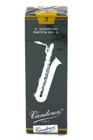 バンドレン　バリトンサックスリード　青箱　Vandorenトラディショナル(BlueBox)　B.Sax REED 