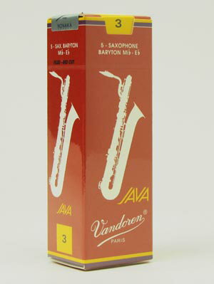 バンドレン　バリトンサックスリード　JAVA-RED　Vandoren JAVA Filedcut　B.Sax REED