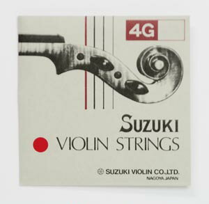 SUZUKI　バイオリン弦　赤ラベル　Vn4/4　4g