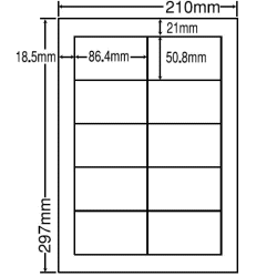 LDW10MB(VP)（レーザープリンタ・インクジェット用 宛名・表示ラベル）ナナクリエイト 東洋印...:nana:10000146