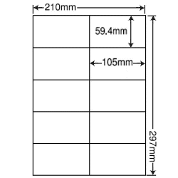 C10M(L)（レーザープリンタ・インクジェット用　宛名・荷札・表示ラベル）ナナクリエイト…...:nana:10000304