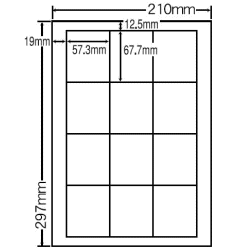 CL-9（LDW12S）(VP2)（レーザープリンタ・インクジェット用　表示・商用ラベル）…...:nana:10001546