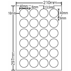 CL-18(LDW24PC)(L)（レーザープリンタ・インクジェット用　ミニ正円ラベル）ナ…...:nana:10000430