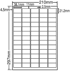 LDW65KF(L)（レーザープリンタ・インクジェット用 バーコード・シリアルNo.再剥離ラベル）ナ...:nana:10000266