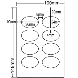 SCJH5(L)（カラーインクジェット光沢紙　楕円型ラベル）ナナクリエイト　東洋印刷　ナナ…...:nana:10000066