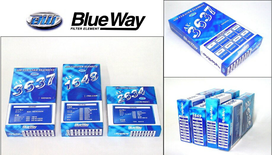 BlueWay エアフィルター 【日産 ブルーバードシルフィ FG10 QG15DE 04.1-05.12 】 品番：AX-3604