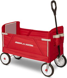 Radio Flyer ラジオフライヤー 3-in-1 イージーフォールドワゴン EZ FOLD WAGON 3950 3WAY 折りたたみ式 ワゴン 2人乗り ベンチ クッション ボトルホルダー付