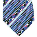 エミリオプッチ EMILIO PUCCI プリント ネクタイ BR00556 P8015 2 ブルー系