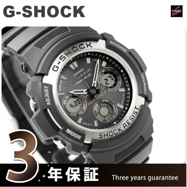 CASIO G-SHOCK ソーラー電波時計 G-ショック AWG-100-1AERアナデジ デジアナ表示