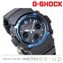 g-shock スタンダードモデル 電波 ソーラー AWG-M100A-1AER アナデジ ブラック×ブルー GSHOCK G-SHOCK カシオ【あす楽対応】