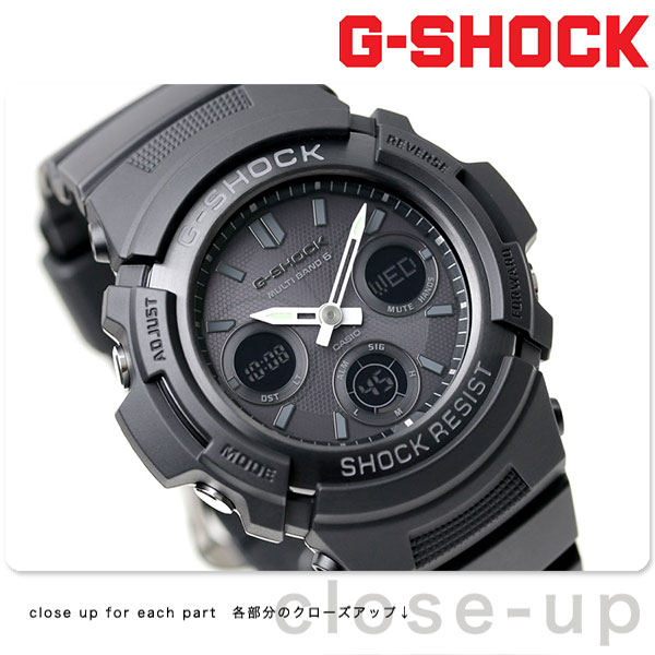 AWG-M100B-1ACR g-shock 電波 ソーラー アナデジ オールブラック GSHOCK G-SHOCK カシオ【あす楽対応】