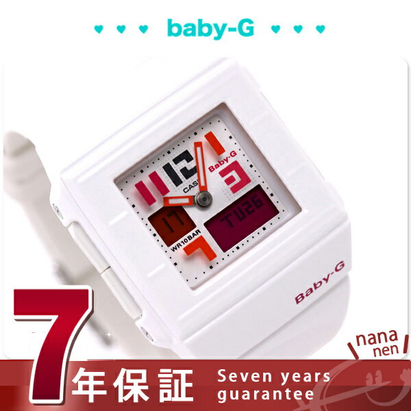 カシオ Baby-G 腕時計 ベビーG カスケット ポッピングダイアル ホワイト BGA-200PD-7BDR