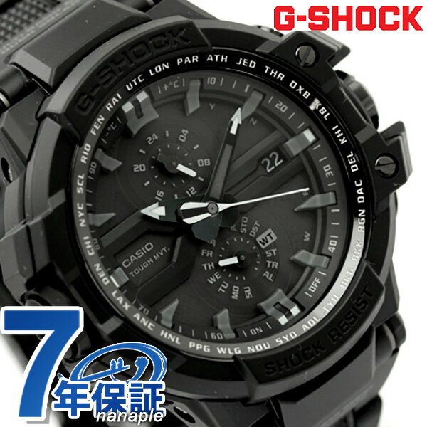 Gショック スカイコックピット 電波ソーラー 腕時計 メンズ オールブラック CASIO G-SHOCK GW-A1000FC-1ADR[新品][3年保証][送料無料]