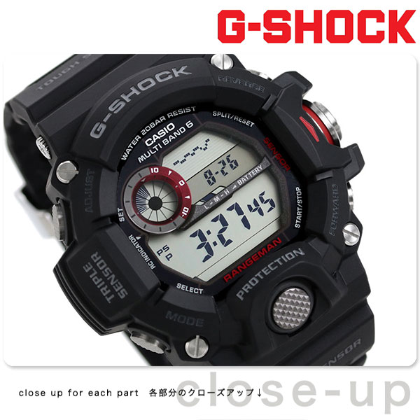 Gショック カシオ 腕時計 メンズ マスターオブG レンジマン ブラック CASIO G-SHOCK GW-9400-1DRCASIO G-SHOCK Master of G RANGEMAN GW-9400 GW-9400-1