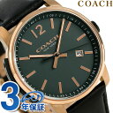 コーチ ブリーカー 42mm クオーツ メンズ 腕時計 14602006 COACH グリーン×ブラック