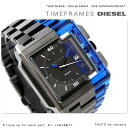ディーゼル DIESEL 腕時計 メンズ メタル×樹脂ベルト ブラック×クリアブルー DZ1419 ディーゼル DIESELディーゼル 腕時計  アナログ DZ1419